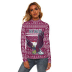 vibe-hoodie-clothing-manly-warringah-sea-eagles-christmas-womens-stretchable-turtleneck-top
