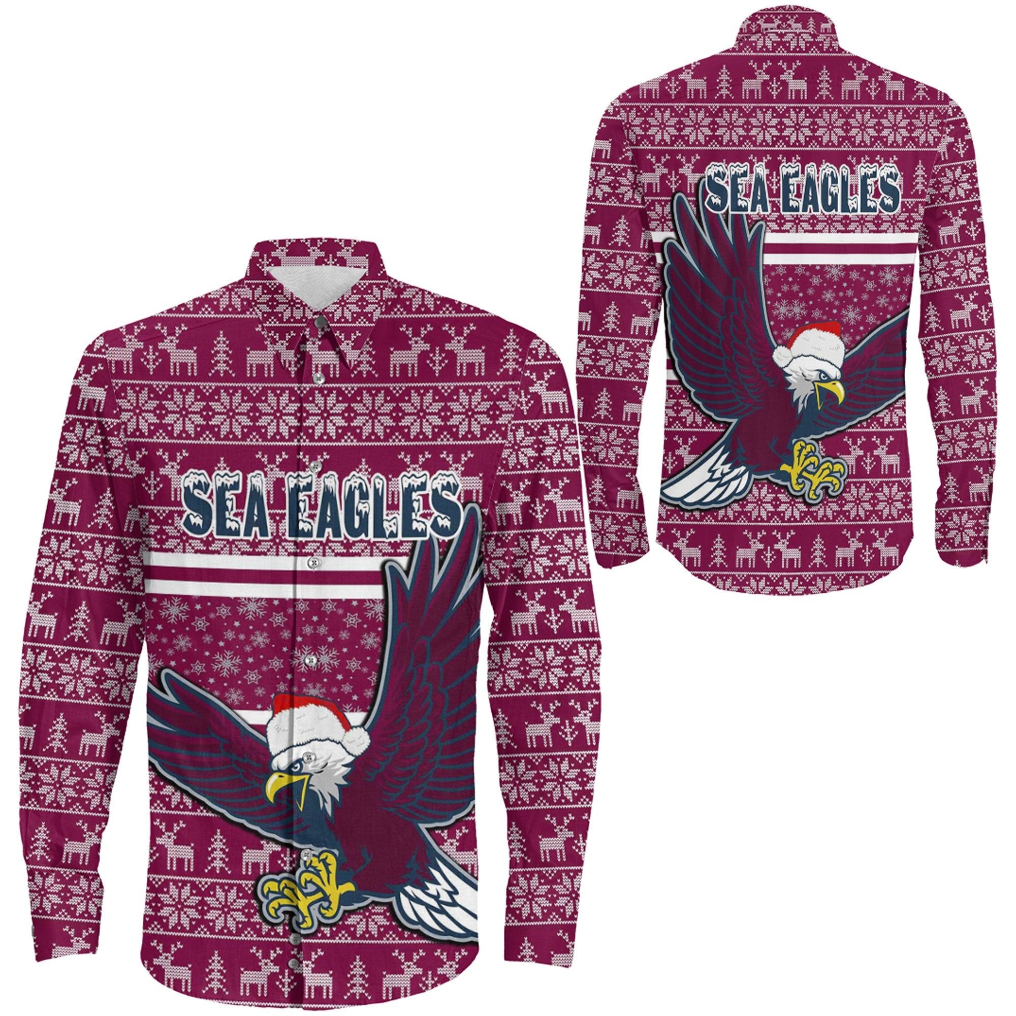 vibe-hoodie-clothing-manly-warringah-sea-eagles-christmas-long-sleeve-button-shirt