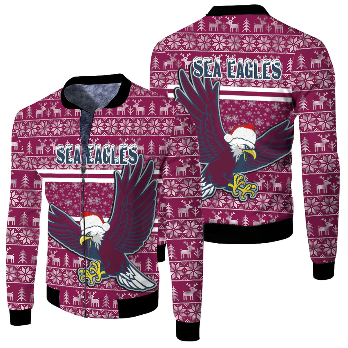 vibe-hoodie-clothing-manly-warringah-sea-eagles-christmas-fleece-winter-jacket