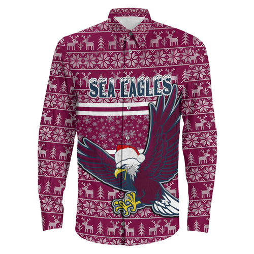 vibe-hoodie-clothing-manly-warringah-sea-eagles-christmas-long-sleeve-button-shirt