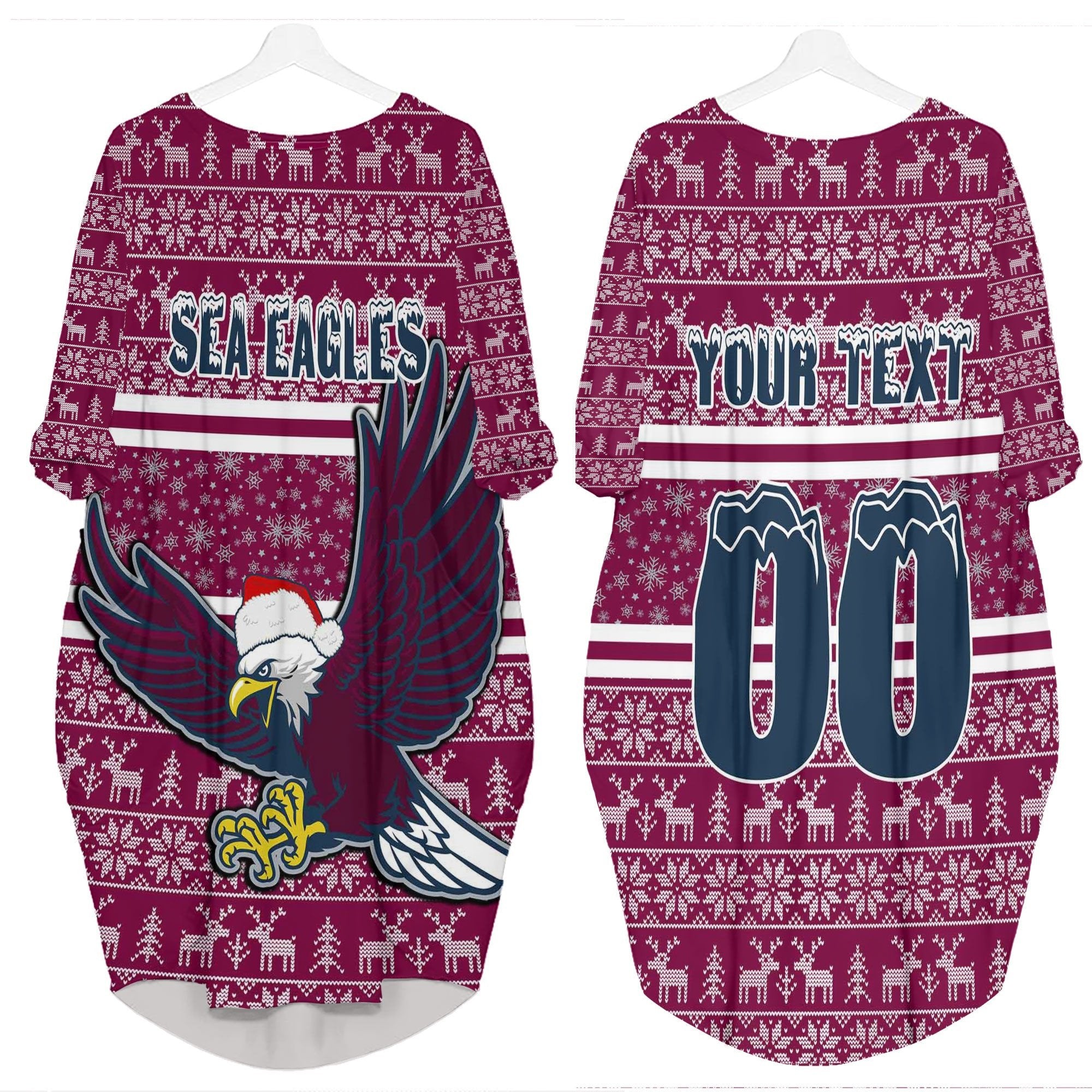 custom-vibe-hoodie-clothing-manly-warringah-sea-eagles-aboriginal-tattoo-batwing-pocket-dress