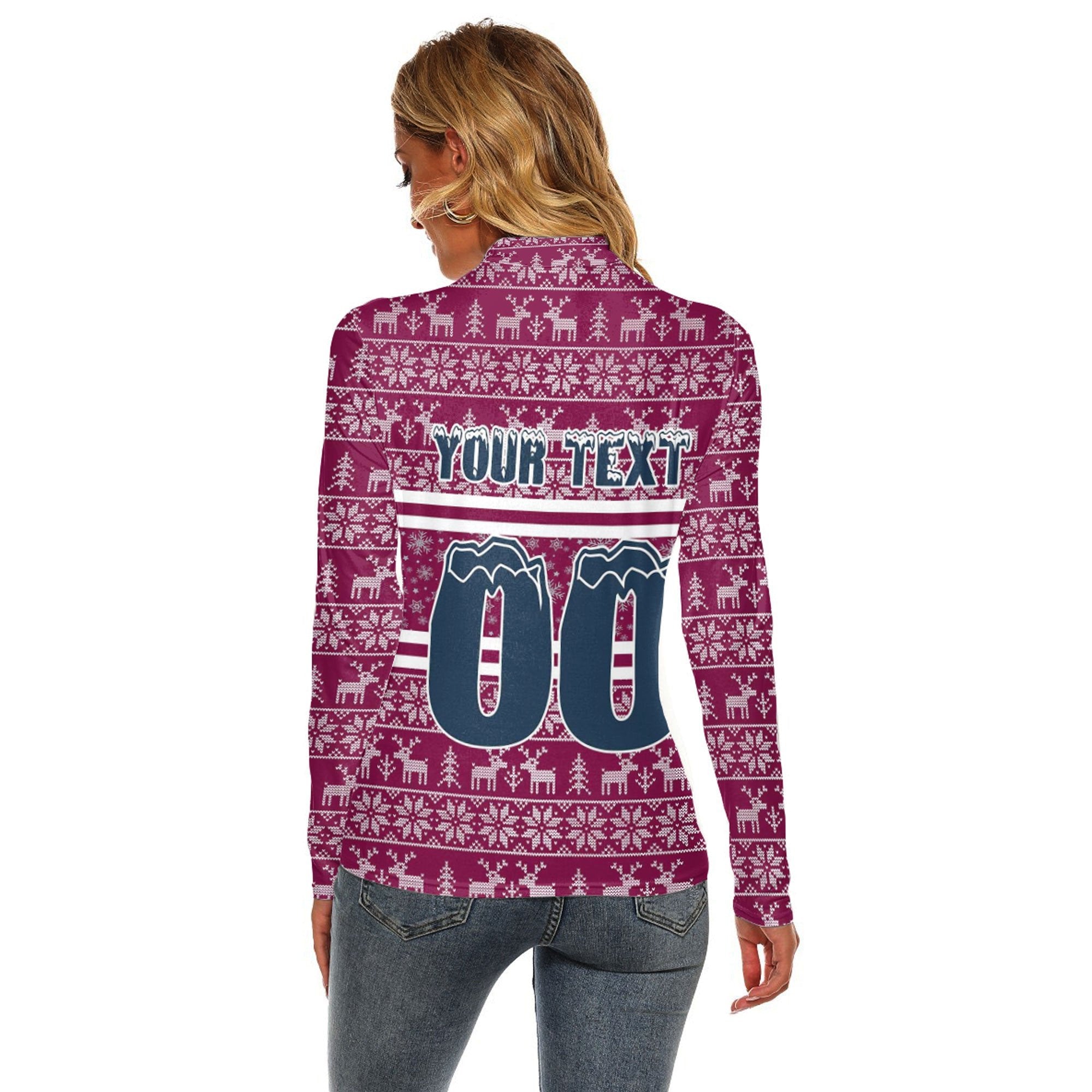 custom-vibe-hoodie-clothing-manly-warringah-sea-eagles-aboriginal-tattoo-womens-stretchable-turtleneck-top