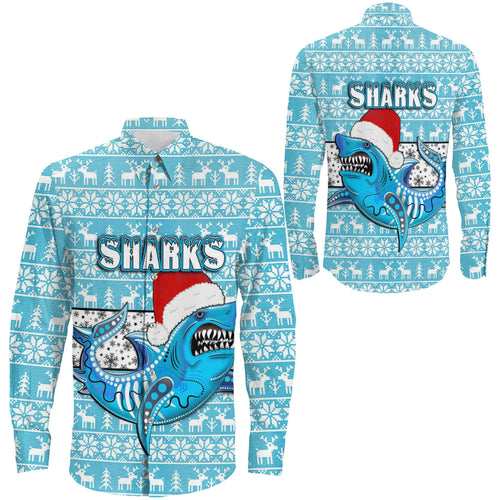 vibe-hoodie-clothing-cronulla-sutherland-sharks-christmas-long-sleeve-button-shirt
