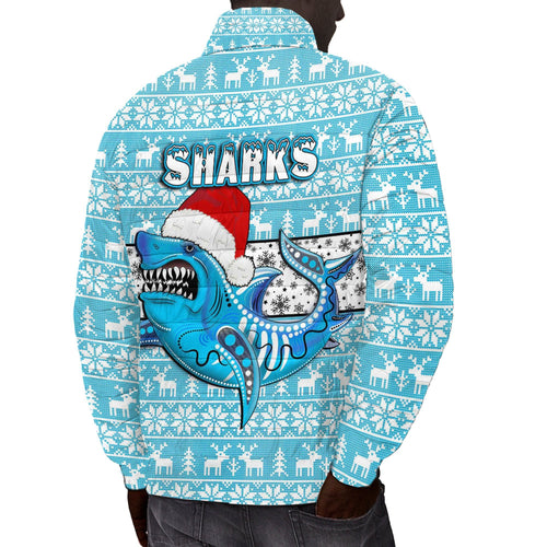 vibe-hoodie-clothing-cronulla-sutherland-sharks-christmas-padded-jacket