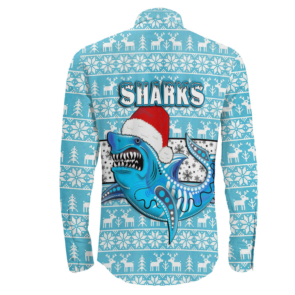 vibe-hoodie-clothing-cronulla-sutherland-sharks-christmas-long-sleeve-button-shirt