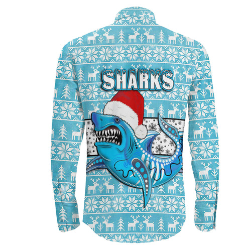vibe-hoodie-clothing-cronulla-sutherland-sharks-christmas-long-sleeve-button-shirt