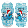 vibe-hoodie-clothing-cronulla-sutherland-sharks-christmas-batwing-pocket-dress