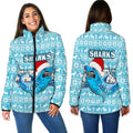 vibe-hoodie-clothing-cronulla-sutherland-sharks-christmas-women-padded-jacket
