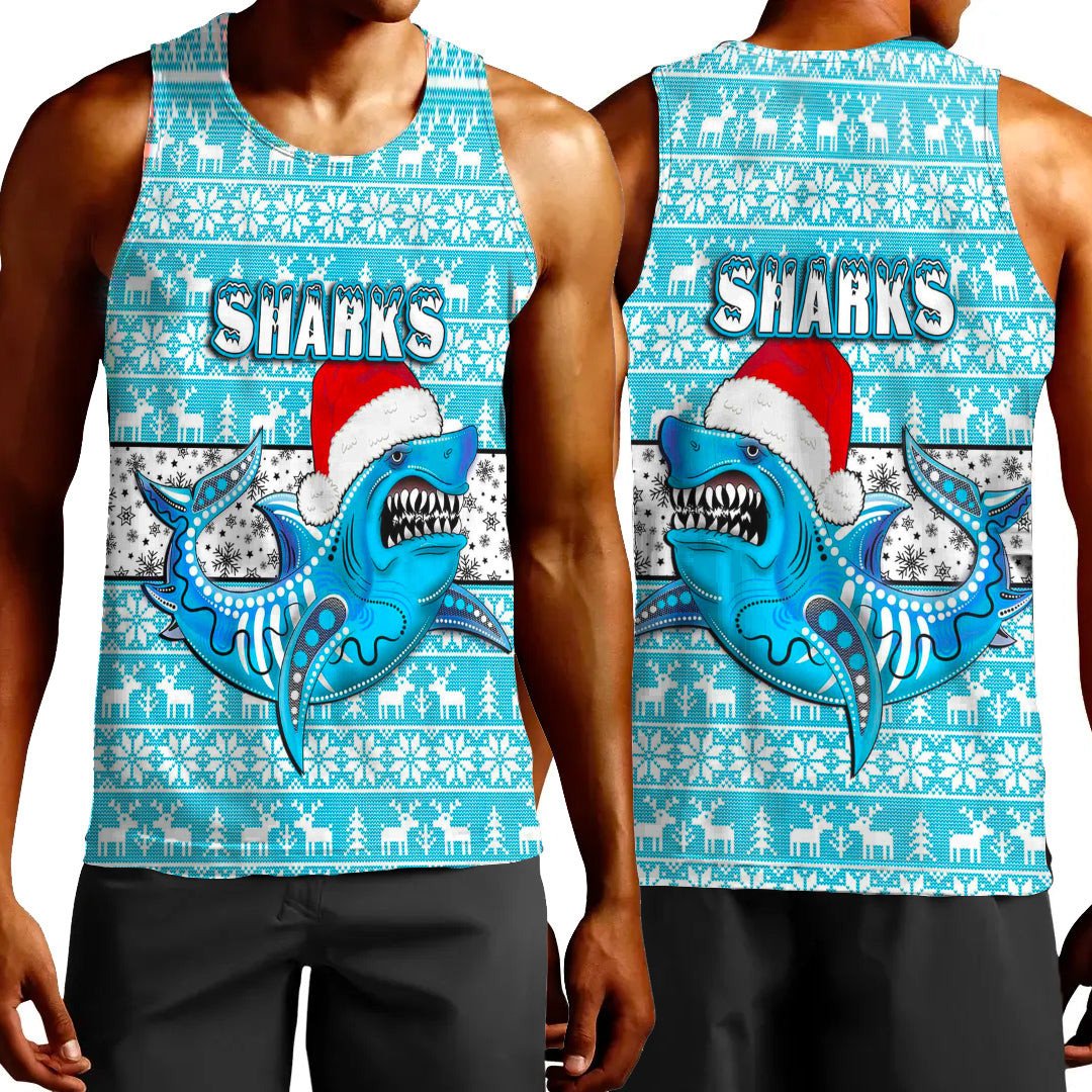 vibe-hoodie-clothing-cronulla-sutherland-sharks-christmas-tank-top