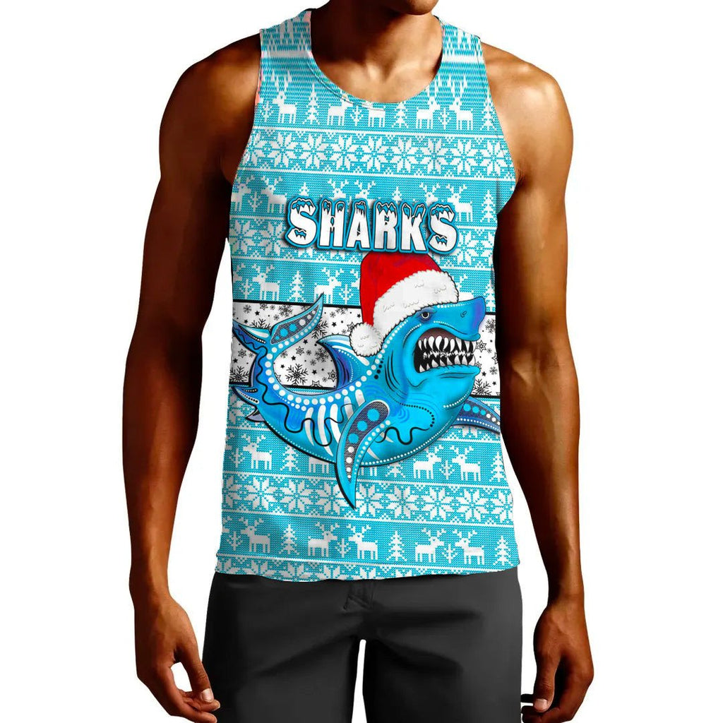 vibe-hoodie-clothing-cronulla-sutherland-sharks-christmas-tank-top