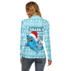 vibe-hoodie-clothing-cronulla-sutherland-sharks-christmas-womens-stretchable-turtleneck-top