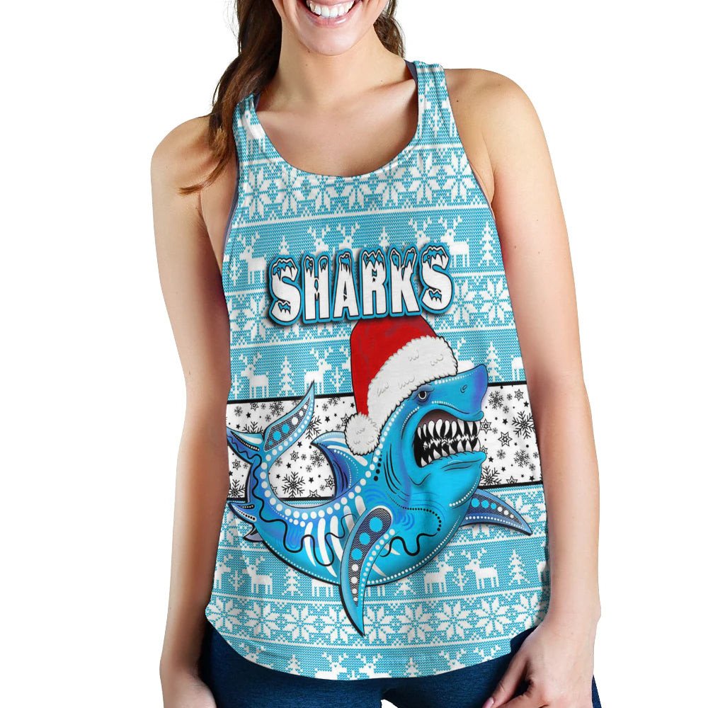 vibe-hoodie-clothing-cronulla-sutherland-sharks-christmas-racerback-tank