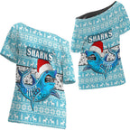 vibe-hoodie-clothing-cronulla-sutherland-sharks-christmas-off-shoulder-t-shirt