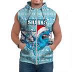 vibe-hoodie-clothing-cronulla-sutherland-sharks-christmas-sleeveless-hoodie