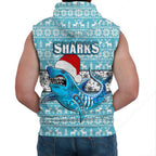 vibe-hoodie-clothing-cronulla-sutherland-sharks-christmas-sleeveless-hoodie