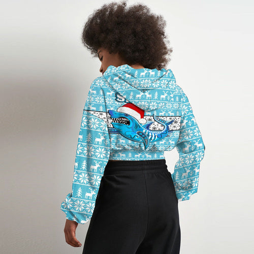 vibe-hoodie-clothing-cronulla-sutherland-sharks-christmas-croptop-hoodie