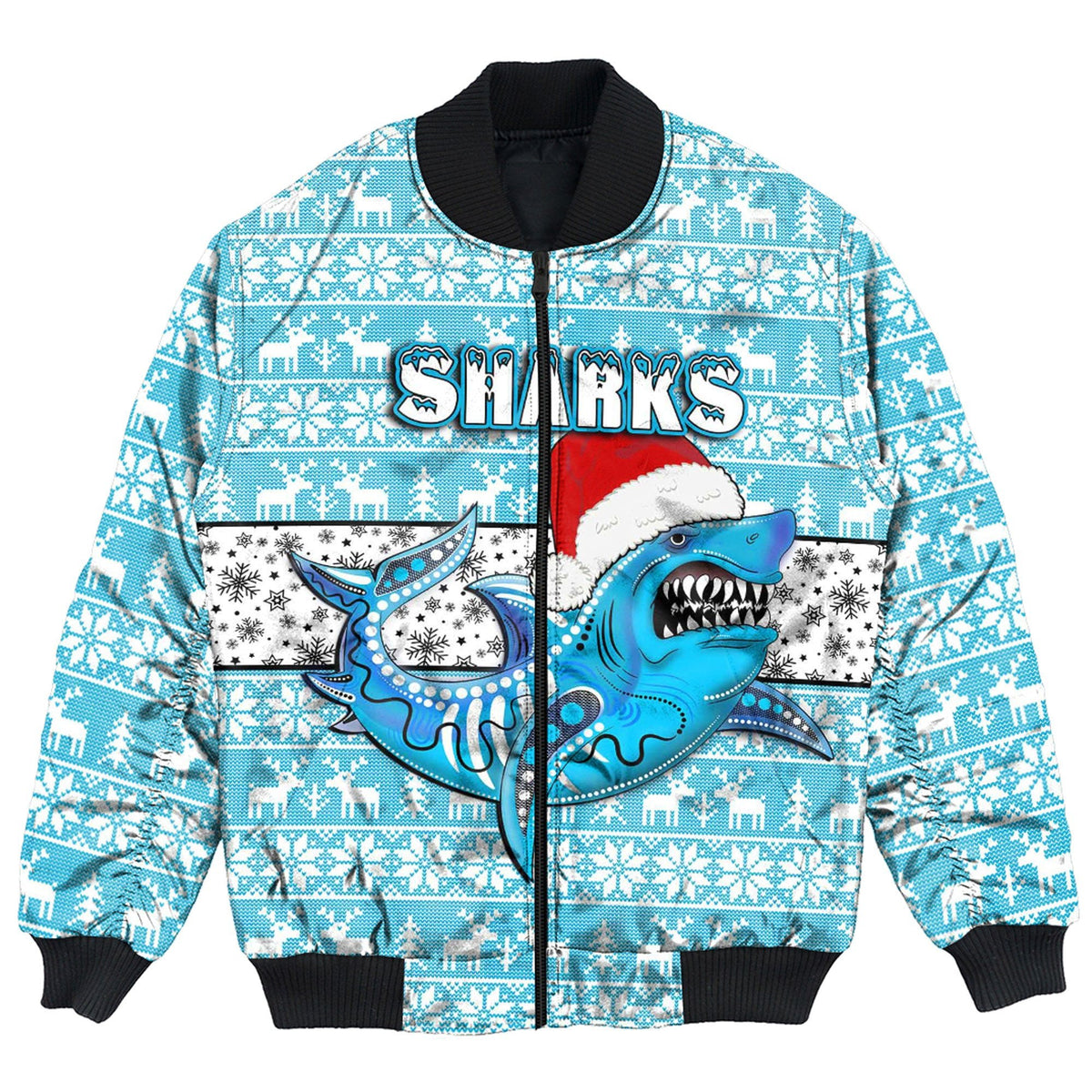 vibe-hoodie-clothing-cronulla-sutherland-sharks-christmas-bomber-jackets