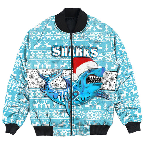 vibe-hoodie-clothing-cronulla-sutherland-sharks-christmas-bomber-jackets