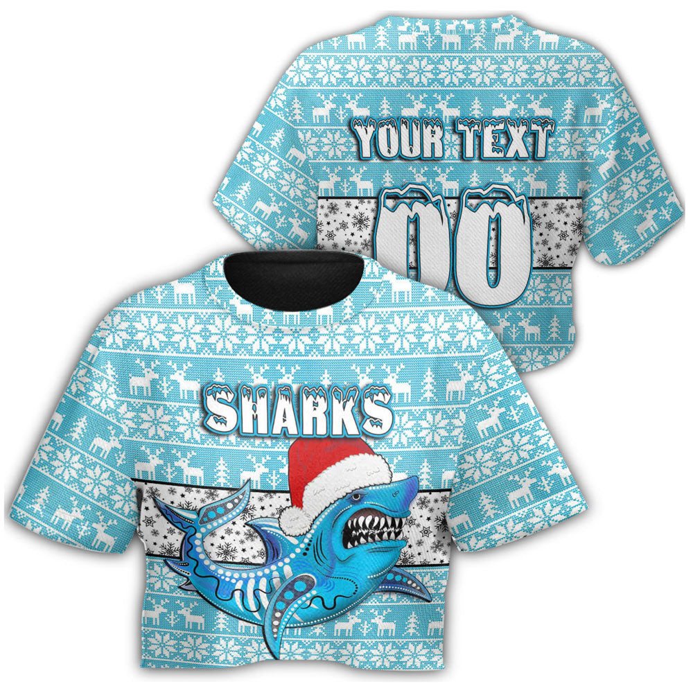 custom-vibe-hoodie-clothing-cronulla-sutherland-sharks-christmas-croptop-t-shirt