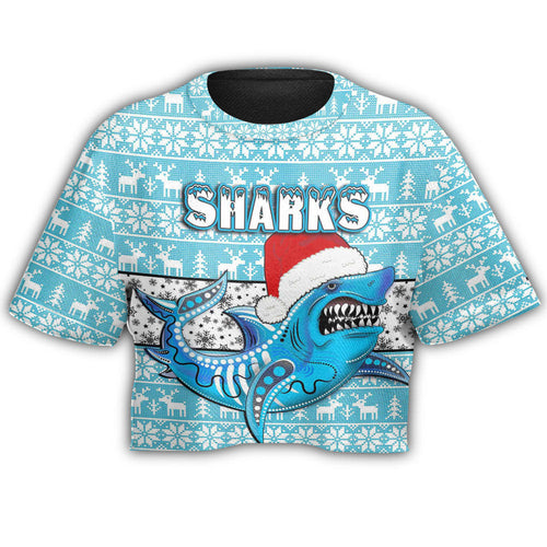 custom-vibe-hoodie-clothing-cronulla-sutherland-sharks-christmas-croptop-t-shirt