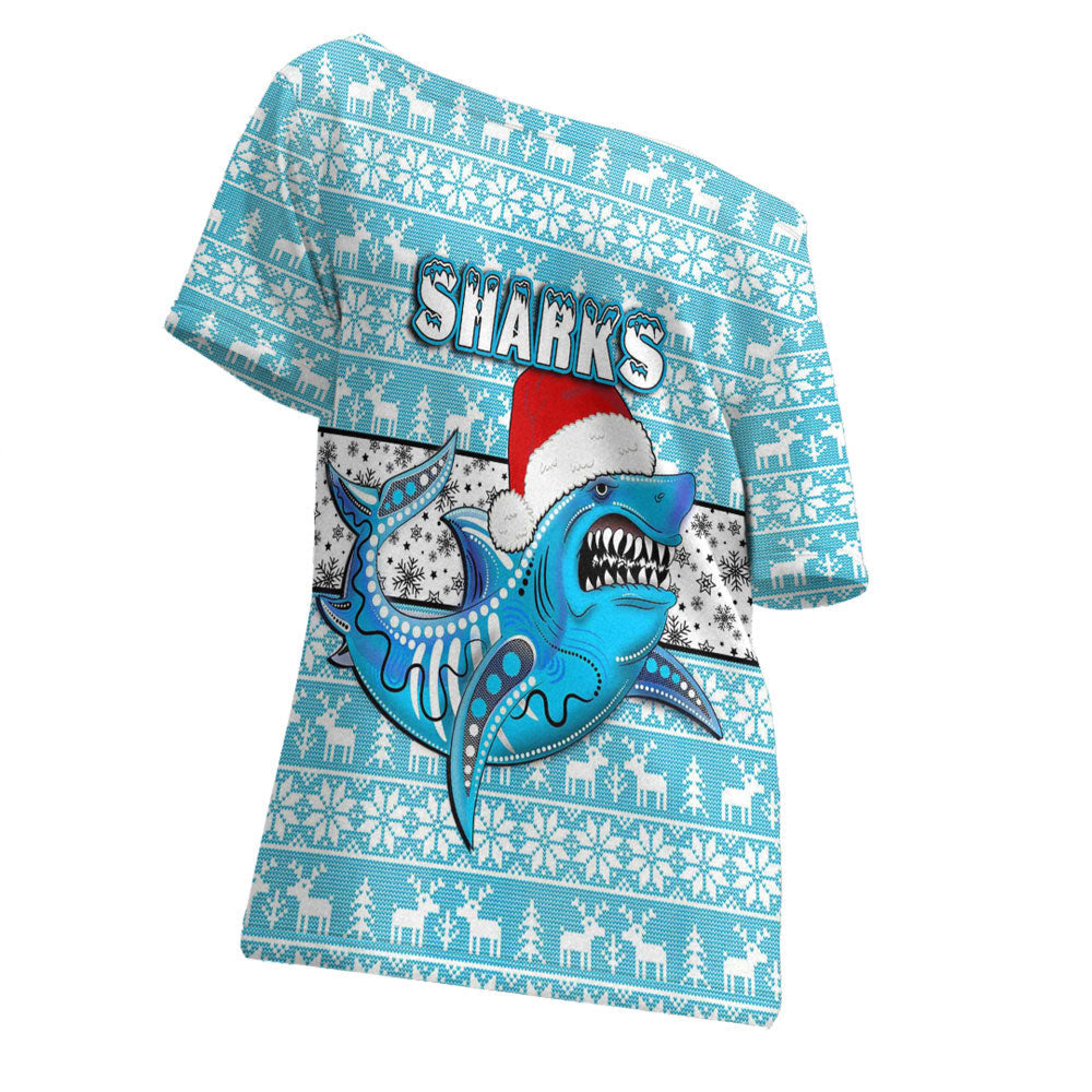 custom-vibe-hoodie-clothing-cronulla-sutherland-sharks-aboriginal-tattoo-off-shoulder-t-shirt