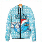 custom-vibe-hoodie-clothing-cronulla-sutherland-sharks-aboriginal-tattoo-hooded-padded-jacket