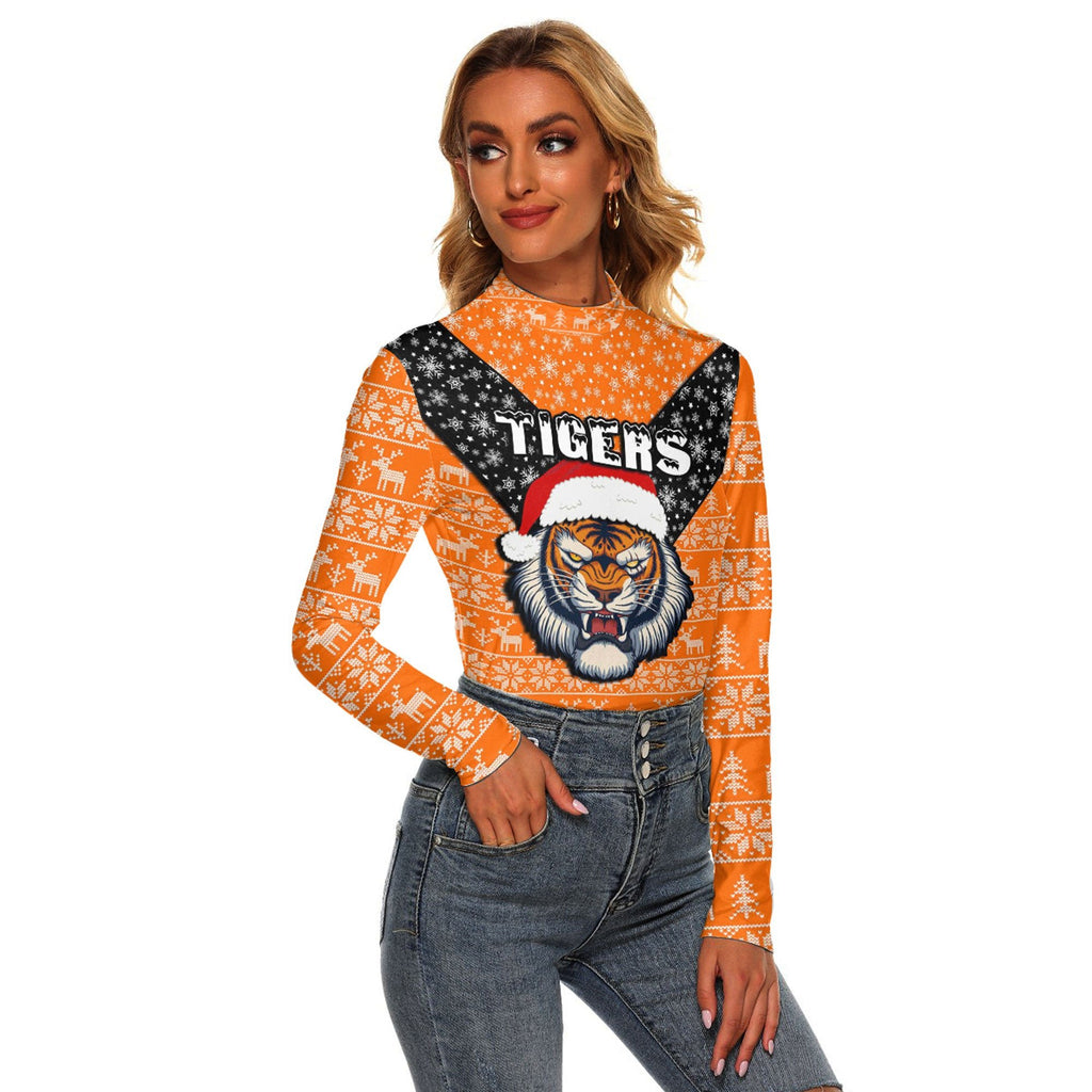 vibe-hoodie-clothing-wests-tigers-christmas-womens-stretchable-turtleneck-top