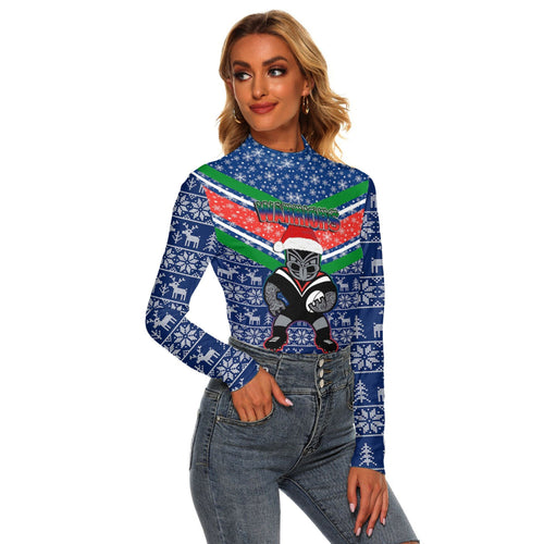 vibe-hoodie-clothing-new-zealand-warriors-christmas-womens-stretchable-turtleneck-top