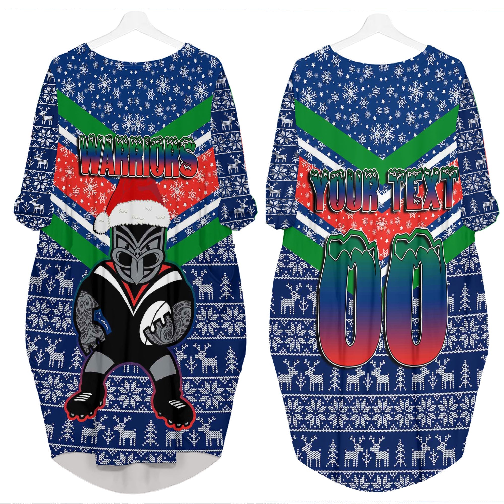 custom-vibe-hoodie-clothing-new-zealand-warriors-christmas-aboriginal-tattoo-batwing-pocket-dress