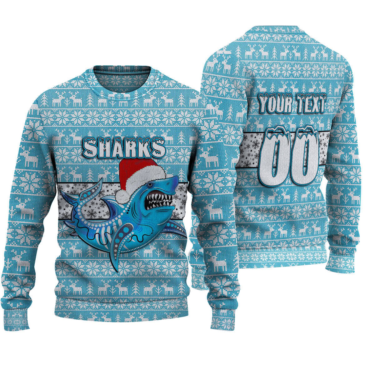 vibe-hoodie-clothing-custom-cronulla-sutherland-sharks-christmas-knitted-sweater