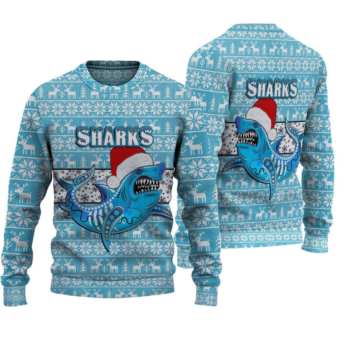 vibe-hoodie-clothing-cronulla-sutherland-sharks-christmas-knitted-sweater