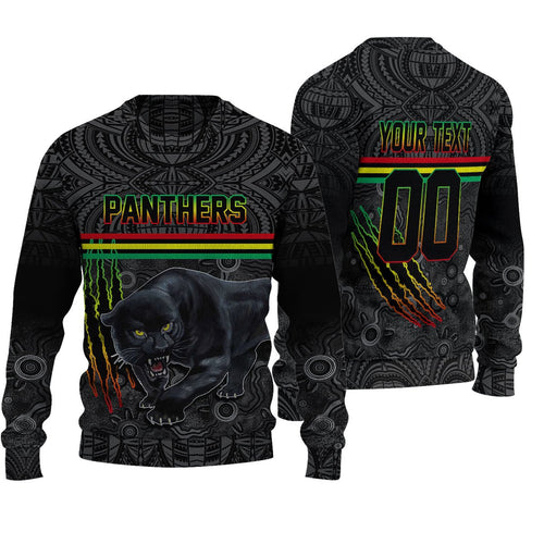 vibe-hoodie-clothing-custom-penrith-panthers-tattoo-style-knitted-sweater