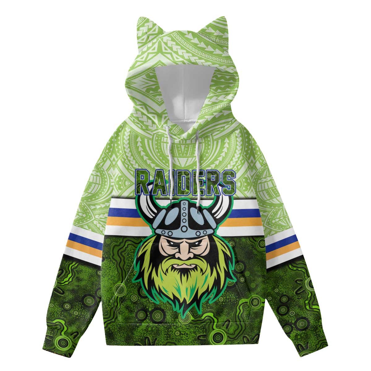 vibe-hoodie-clothing-canberra-raiders-tattoo-style-hoodie-with-decorative-ears
