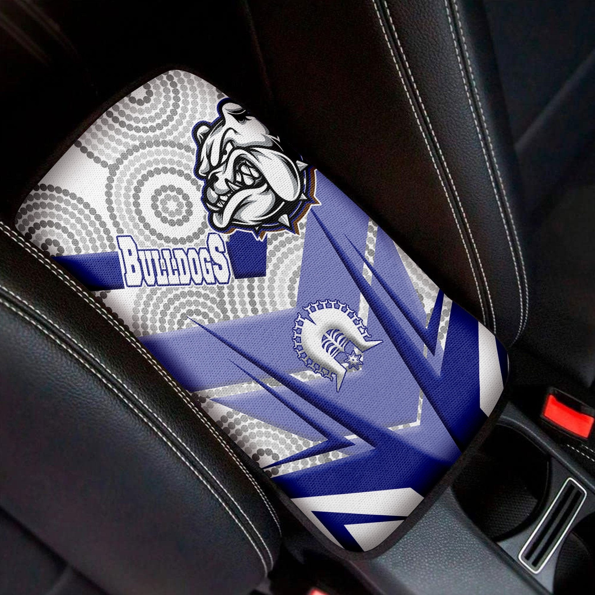 vibe-hoodie-car-center-canterbury-bankstown-bulldogs-naidoc-2022-sporty-style-car-center-console-cover