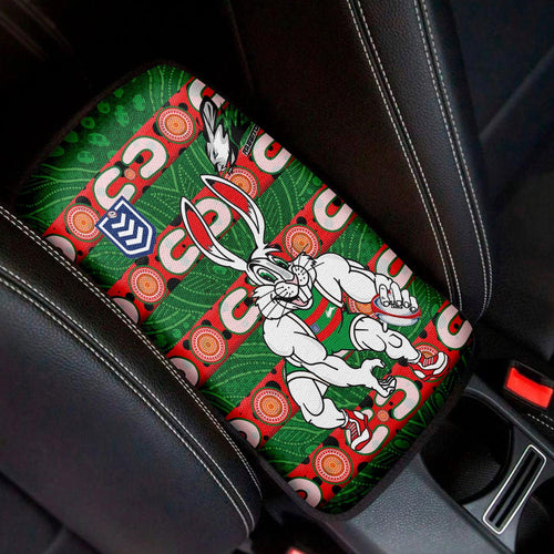 vibe-hoodie-car-center-south-sydney-rabbitohs-comic-style-car-center-console-cover