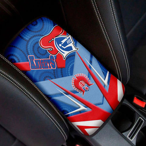 vibe-hoodie-car-center-newcastle-knights-naidoc-2022-sporty-style-car-center-console-cover
