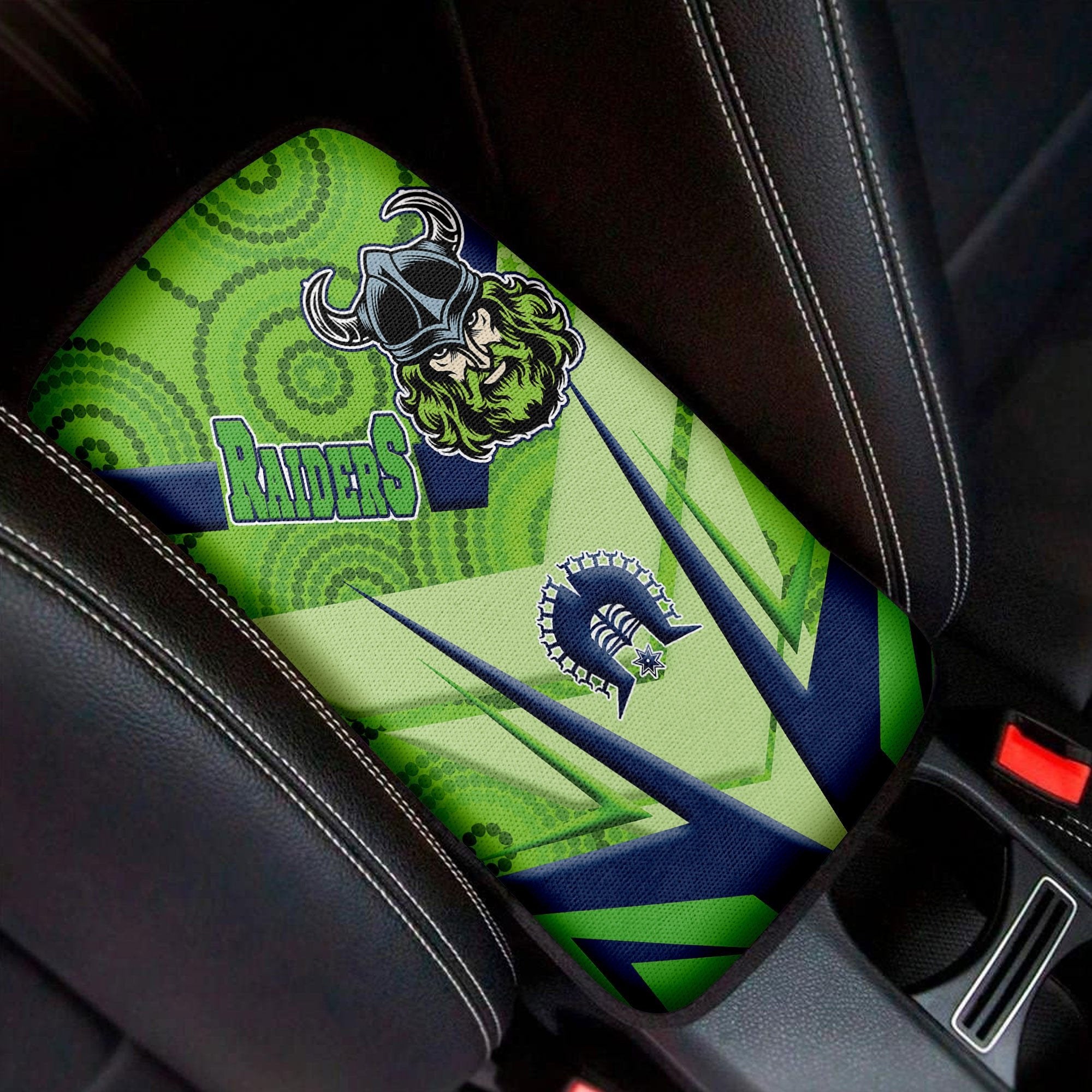 vibe-hoodie-car-center-canberra-raiders-naidoc-2022-sporty-style-car-center-console-cover