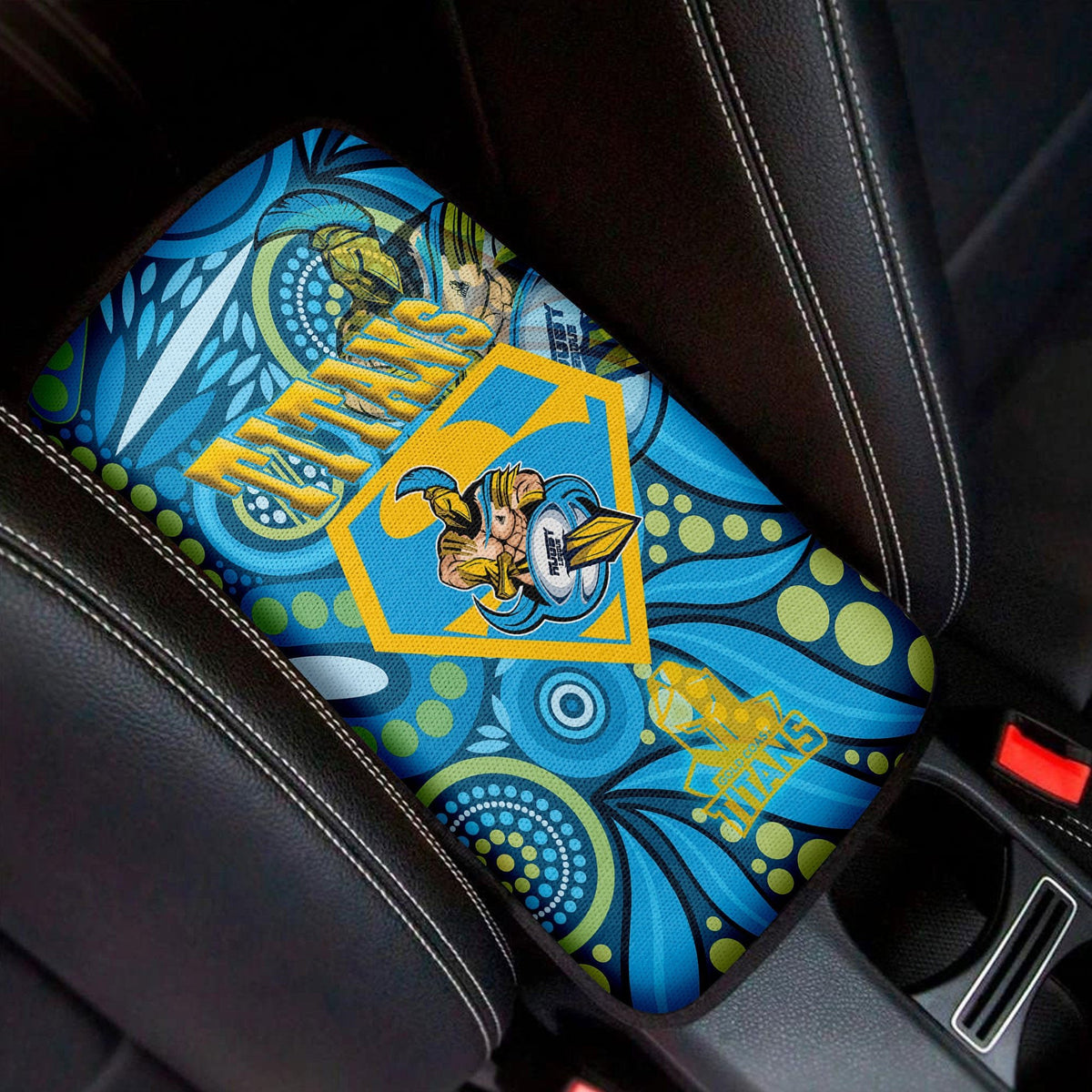 vibe-hoodie-car-center-gold-coast-titans-superman-car-center-console-cover