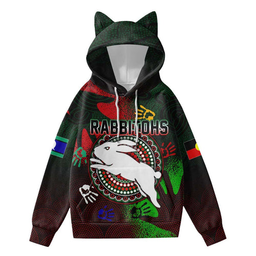 vibe-hoodie-clothing-south-sydney-rabbitohs-naidoc-2022-hoodie-with-decorative-ears