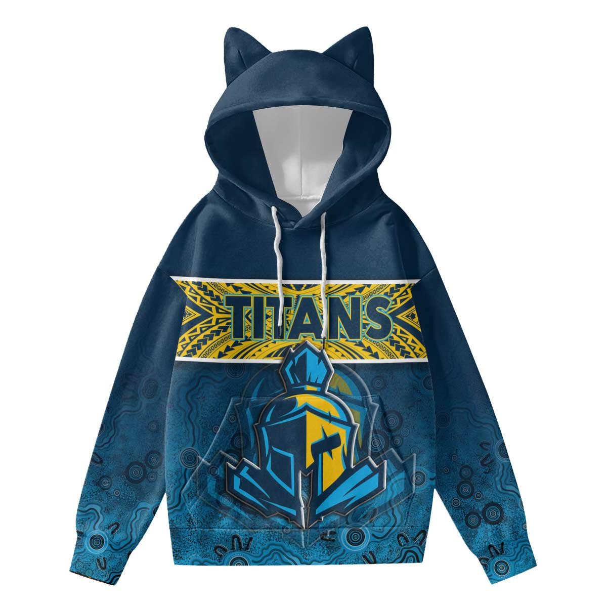 vibe-hoodie-clothing-gold-coast-titans-tattoo-style-hoodie-with-decorative-ears