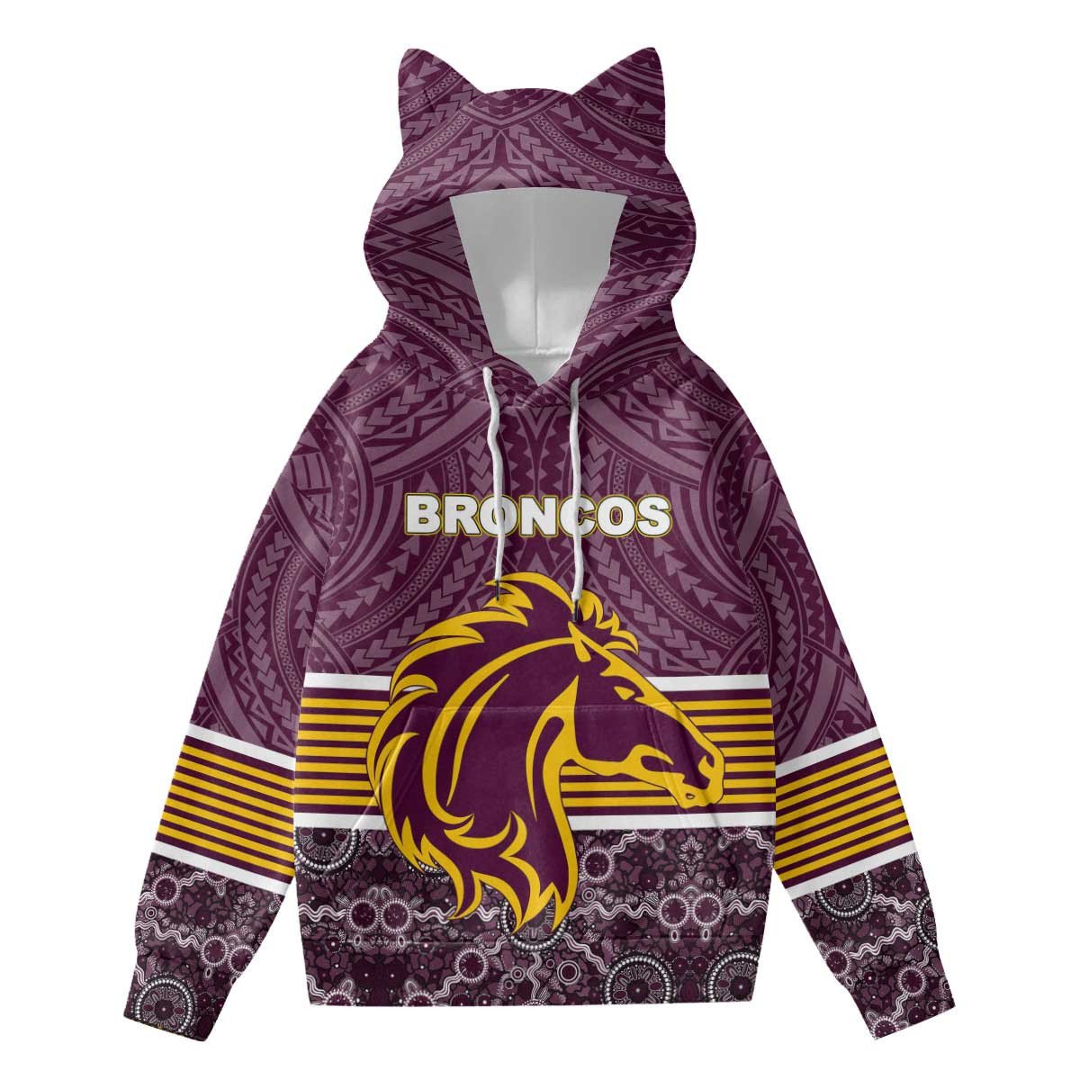 vibe-hoodie-clothing-brisbane-broncos-tattoo-style-hoodie-with-decorative-ears