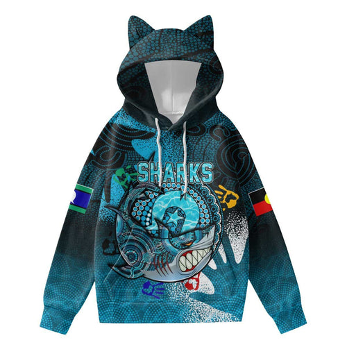vibe-hoodie-clothing-cronulla-sutherland-sharks-naidoc-2022-hoodie-with-decorative-ears