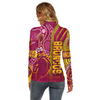 vibe-hoodie-clothing-brisbane-broncos-sporty-style-womens-stretchable-turtleneck-top