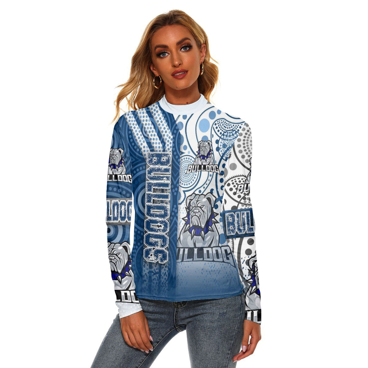 vibe-hoodie-clothing-canterbury-bankstown-bulldogs-sporty-style-womens-stretchable-turtleneck-top