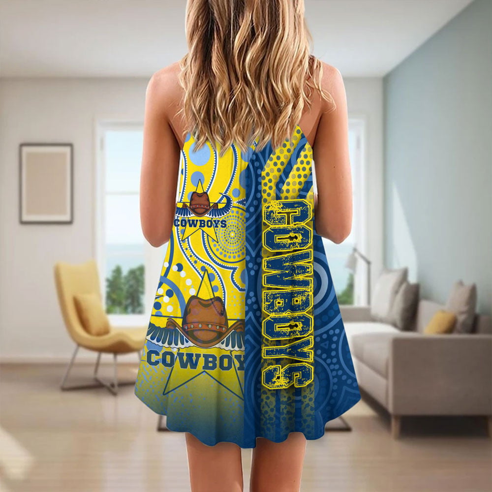 vibe-hoodie-clothing-north-queensland-cowboys-sporty-style-strap-summer-dress