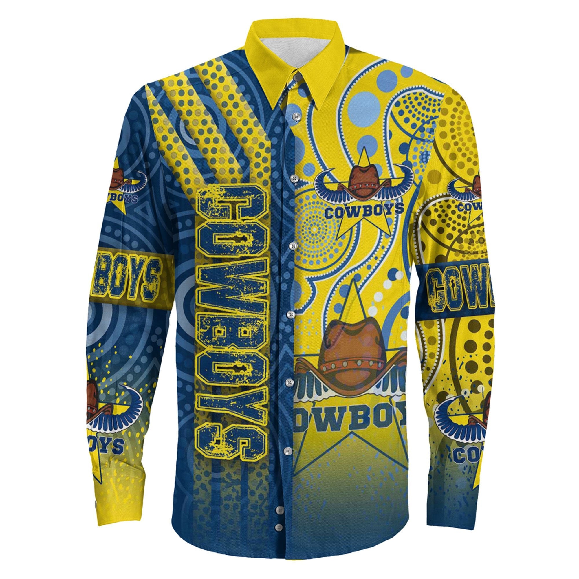 vibe-hoodie-clothing-north-queensland-cowboys-sporty-style-long-sleeve-button-shirt