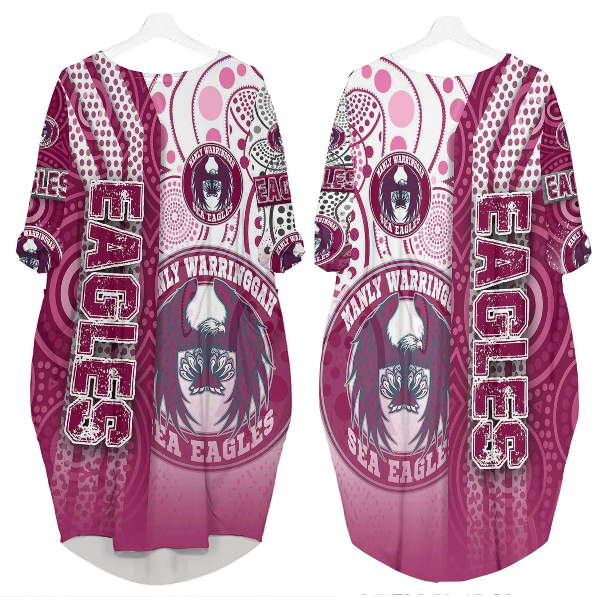 vibe-hoodie-clothing-manly-warringah-sea-eagles-sporty-style-batwing-pocket-dress