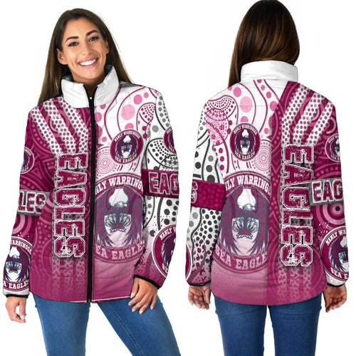 vibe-hoodie-clothing-manly-warringah-sea-eagles-sporty-style-womens-stretchable-turtleneck-top