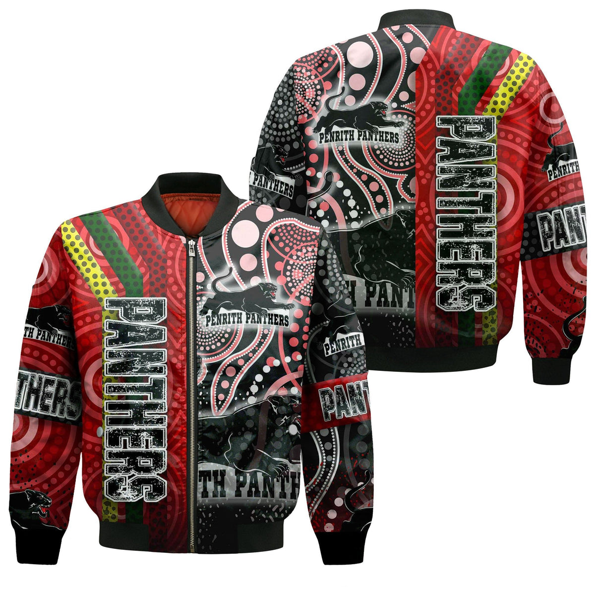 vibe-hoodie-clothing-penrith-panthers-sporty-style-zip-bomber-jacket