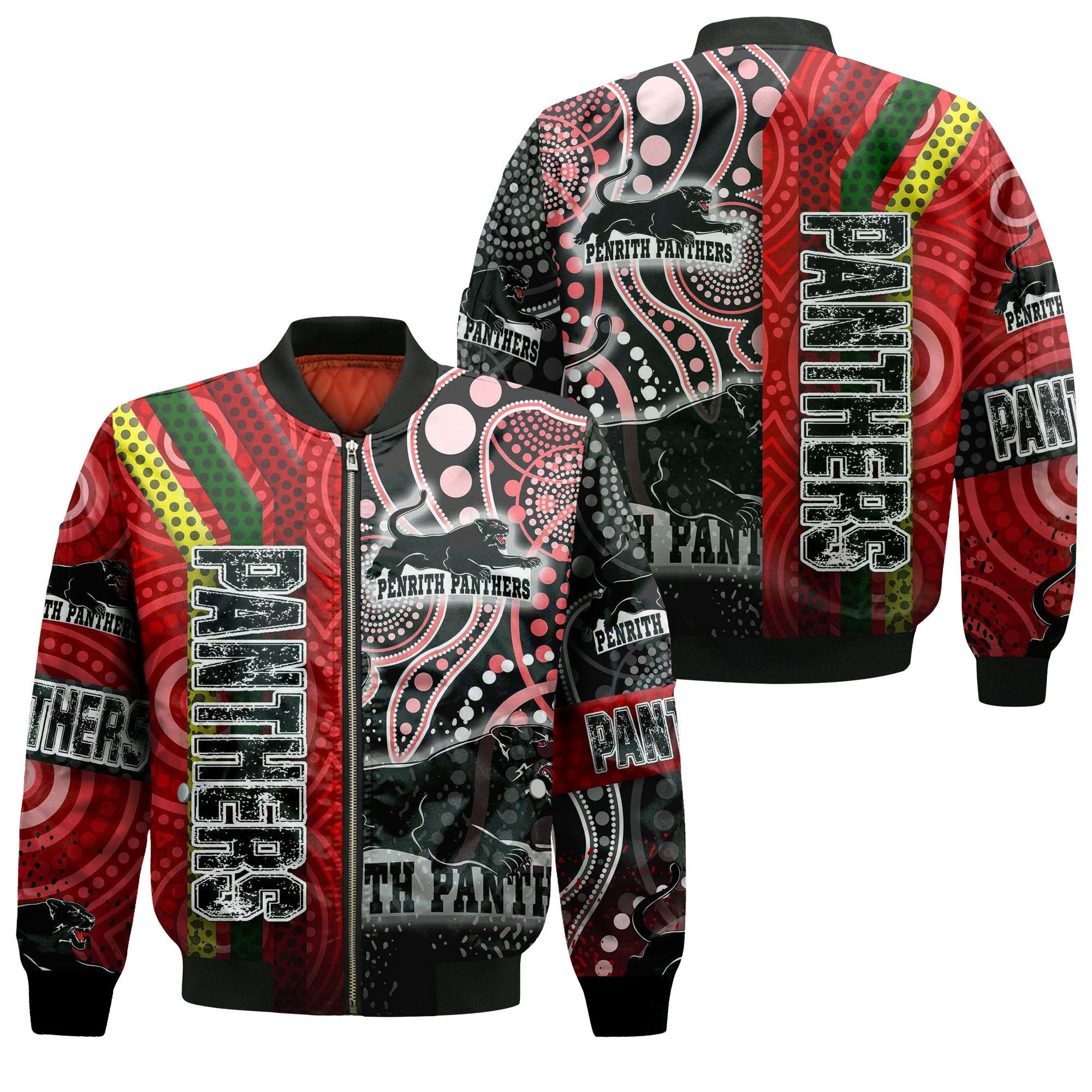 vibe-hoodie-clothing-penrith-panthers-sporty-style-zip-bomber-jacket